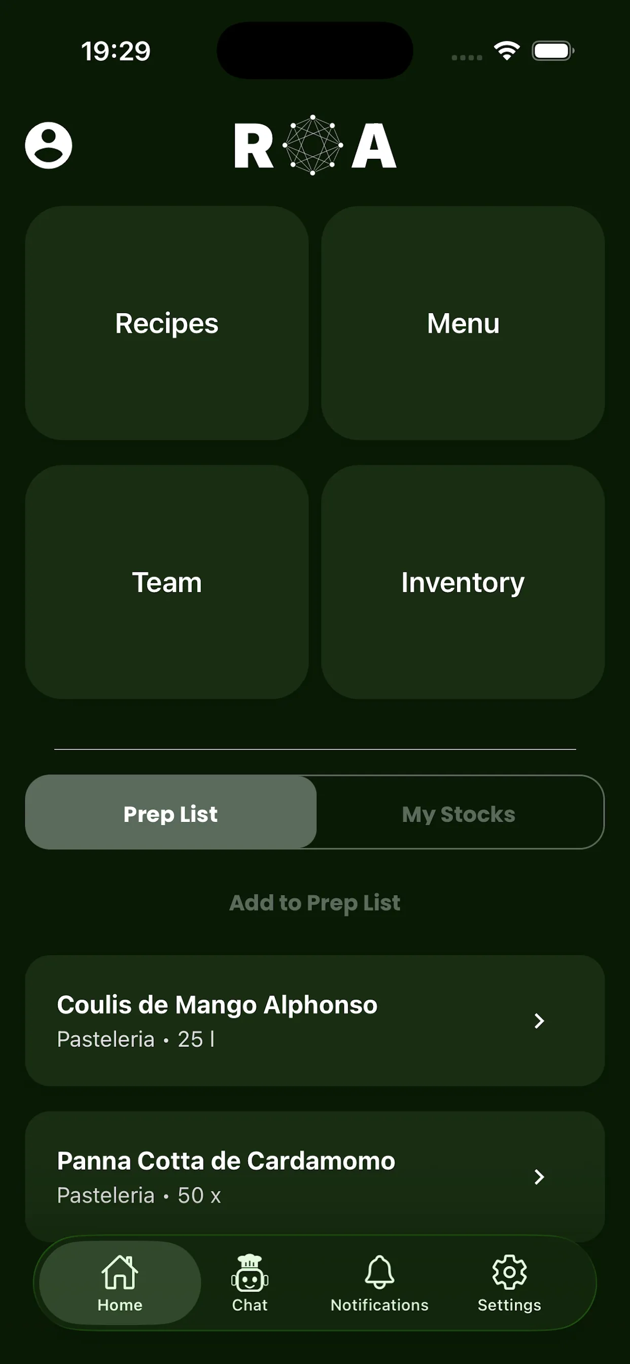 ROA mobile app preview