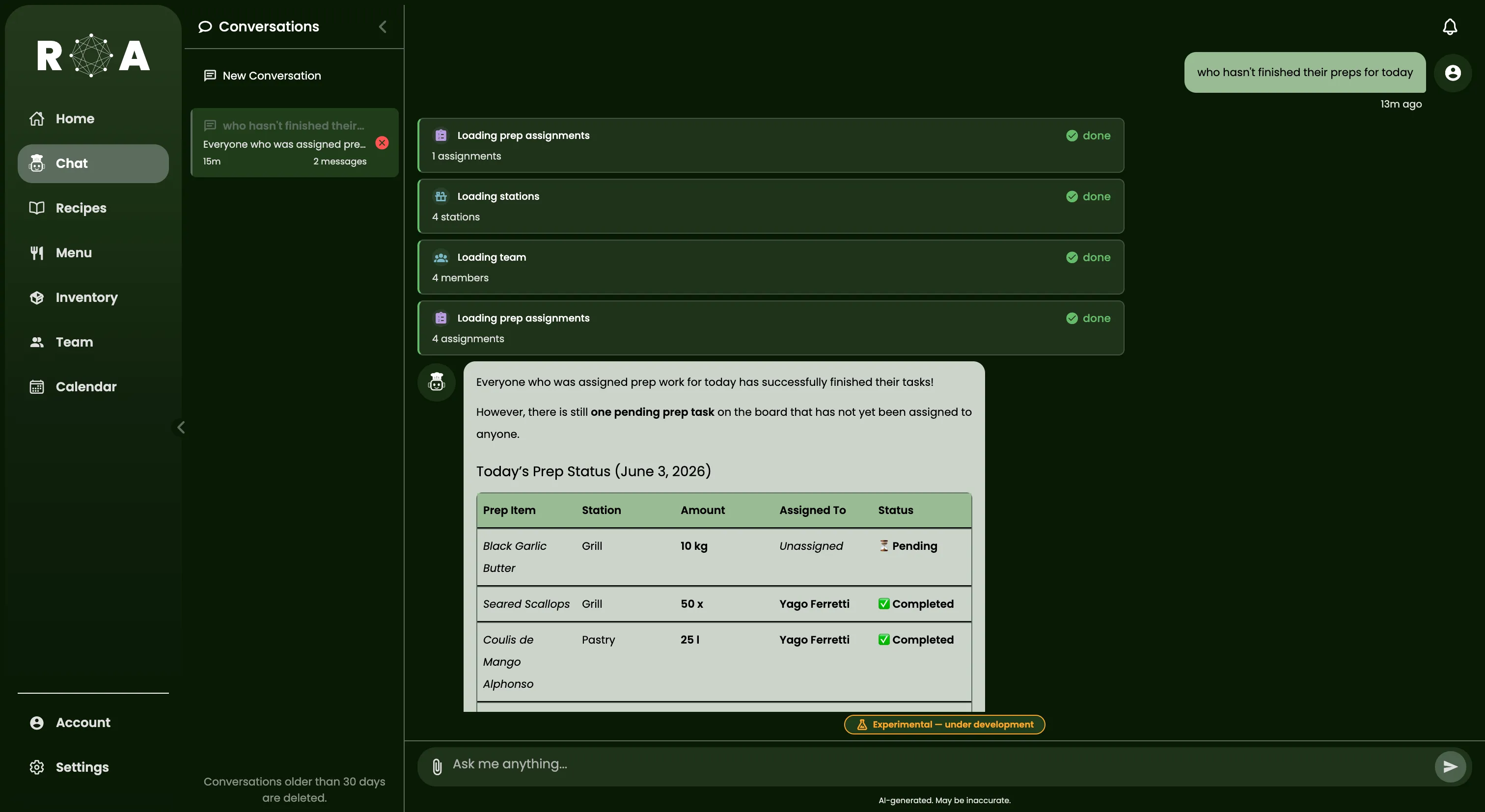 AI AGENT Web screenshot