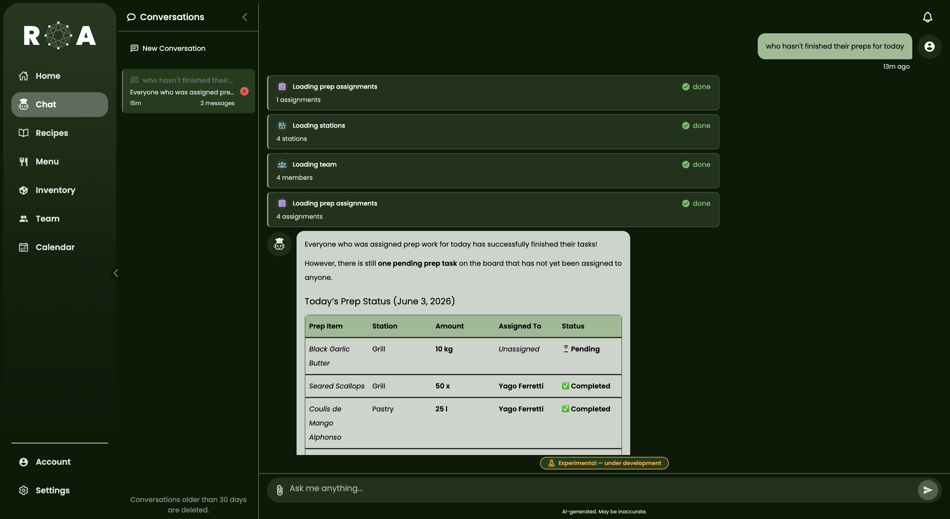 AI AGENT Web screenshot