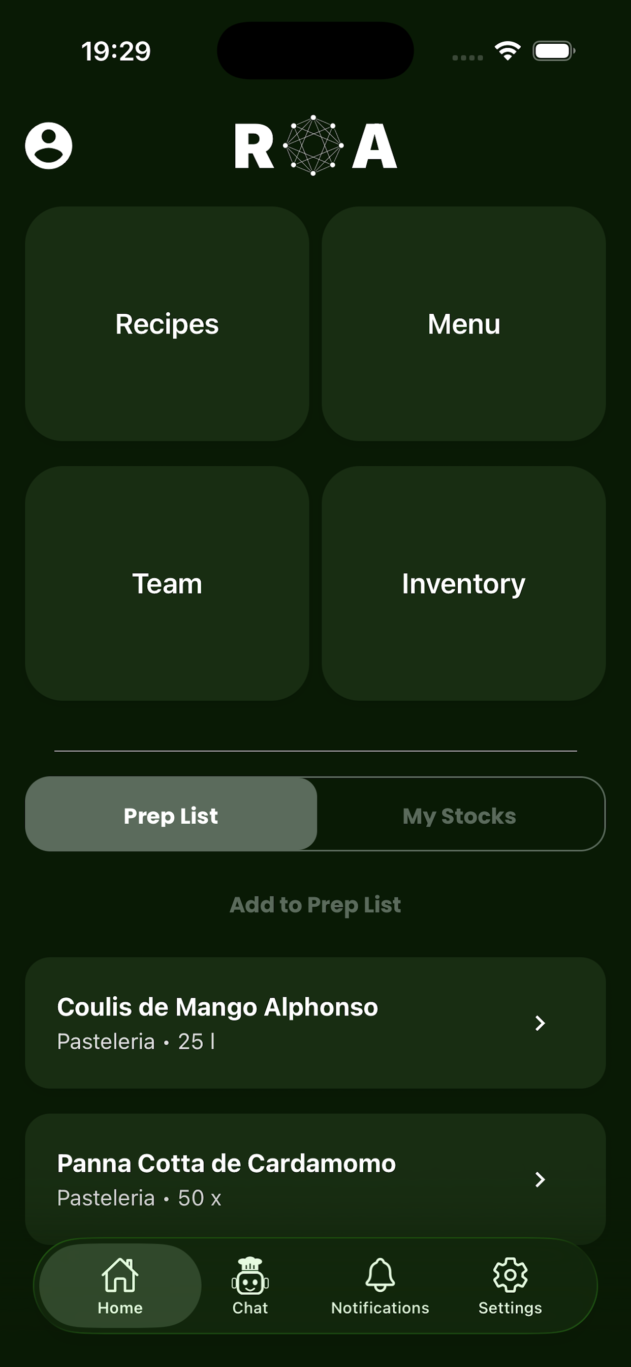 ROA mobile app preview