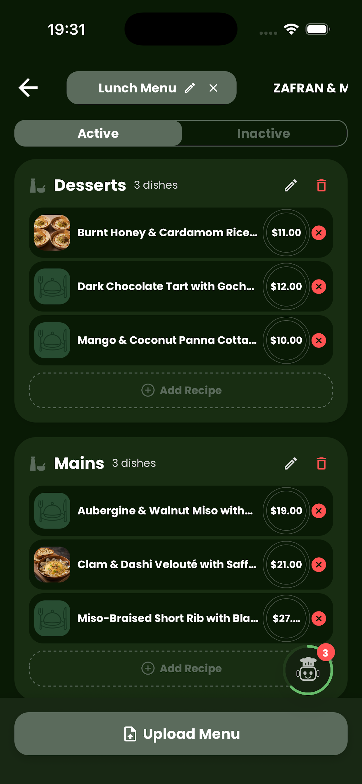 MENU mobile